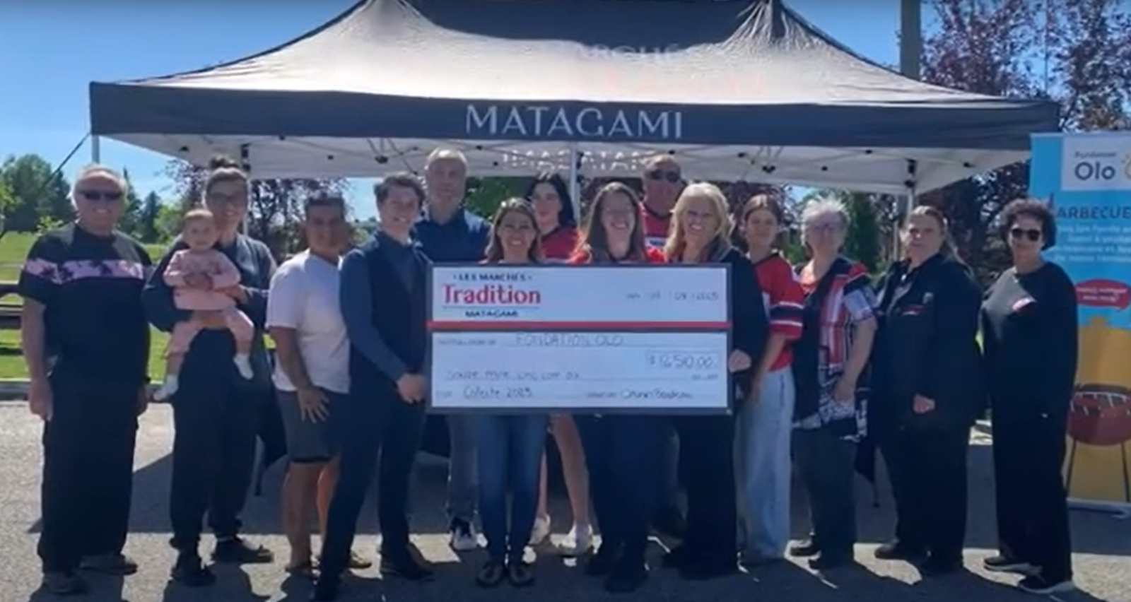 Les Marchés Tradition Matagami remettent 12 510 $ à la Fondation Olo